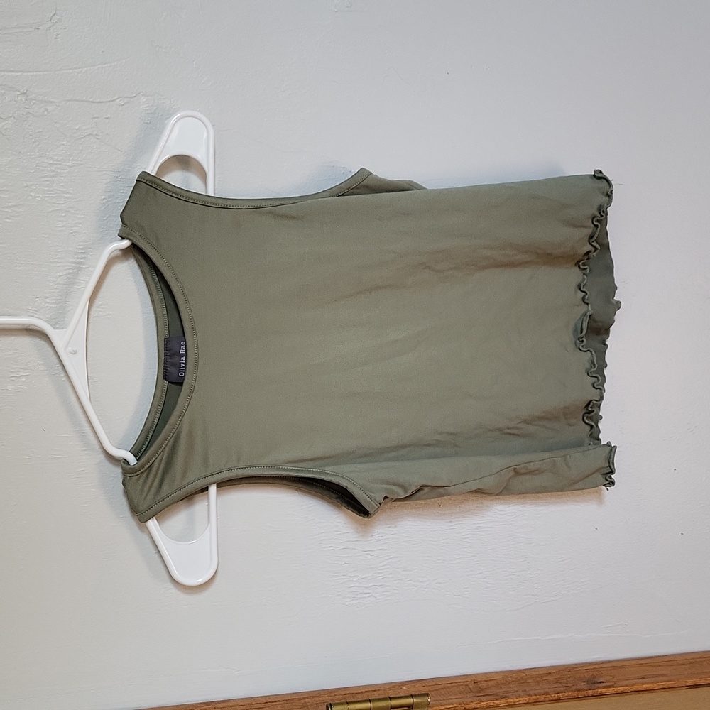 Olivia Rae NY olive green tank top